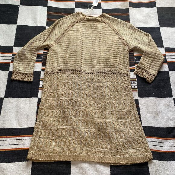 NWT Bob Timberlake Tapioca Crochet Knit Open Cardigan. Size Medium. Boho. Summer - Picture 14 of 16